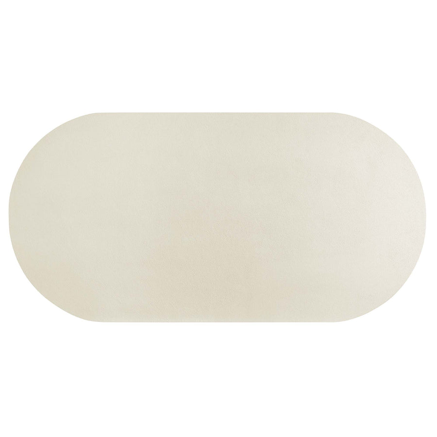 Canopy 72" Oval Concrete Dining Table in White
