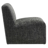 Cosette Chenille Upholstered Accent Chair in Carbon Black