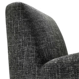Cosette Chenille Upholstered Accent Chair in Carbon Black