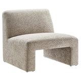 Cosette Chenille Upholstered Accent Chair in Khaki