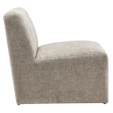 Amita Chenille Upholstered Accent Chair in Khaki