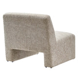 Cosette Chenille Upholstered Accent Chair in Khaki
