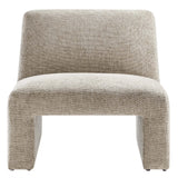 Cosette Chenille Upholstered Accent Chair in Khaki