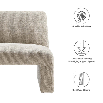 Amita Chenille Upholstered Accent Chair by Furniture For America