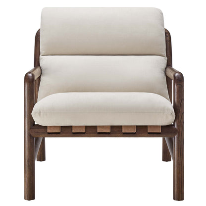Paxton Wood Sling Chair by Furniture For America
