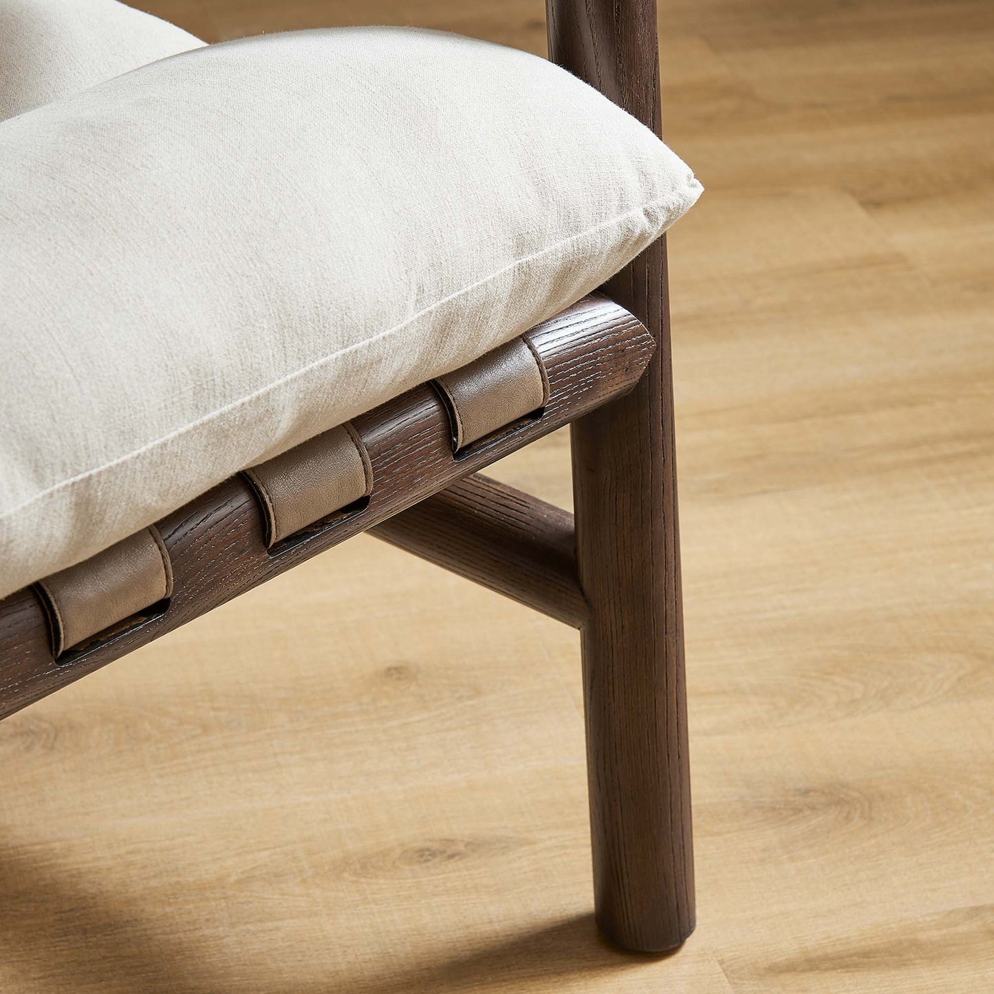 Paxton Wood Sling Chair by Furniture For America