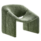 Noor Chenille Upholstered Accent Chair in Basil