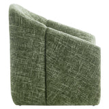 Noor Chenille Upholstered Accent Chair in Basil