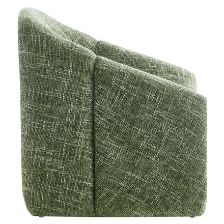 Vivi Chenille Upholstered Accent Chair in Basil