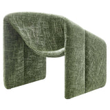Noor Chenille Upholstered Accent Chair in Basil