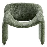 Noor Chenille Upholstered Accent Chair in Basil