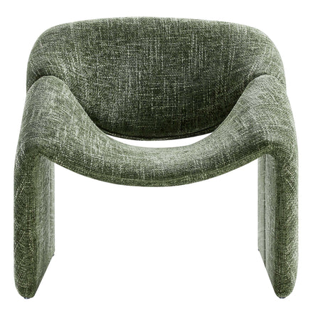 Vivi Chenille Upholstered Accent Chair in Basil