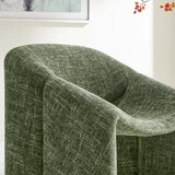 Noor Chenille Upholstered Accent Chair in Basil