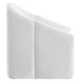 Noor Chenille Upholstered Accent Chair in Frost