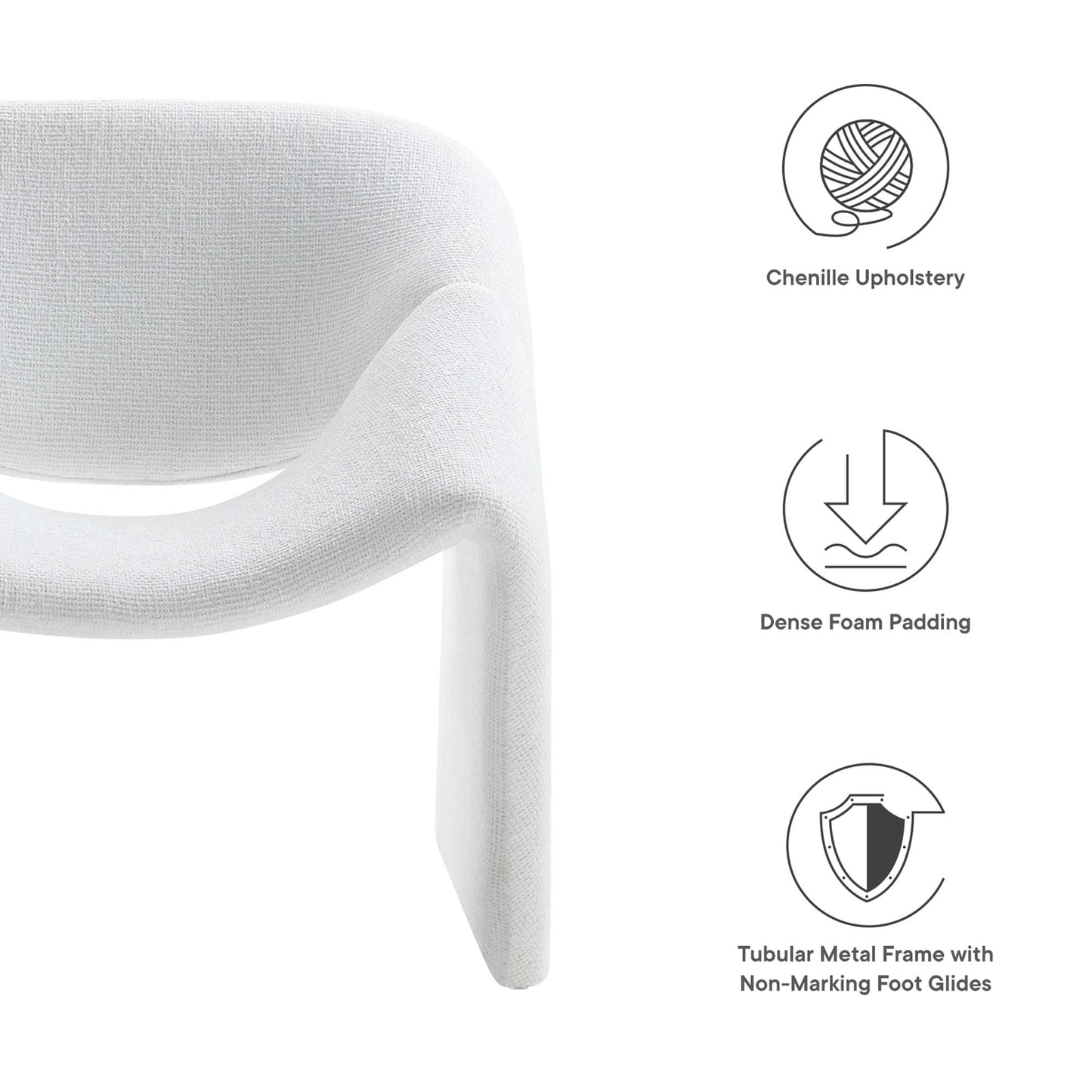Vivi Chenille Upholstered Accent Chair by Furniture For America