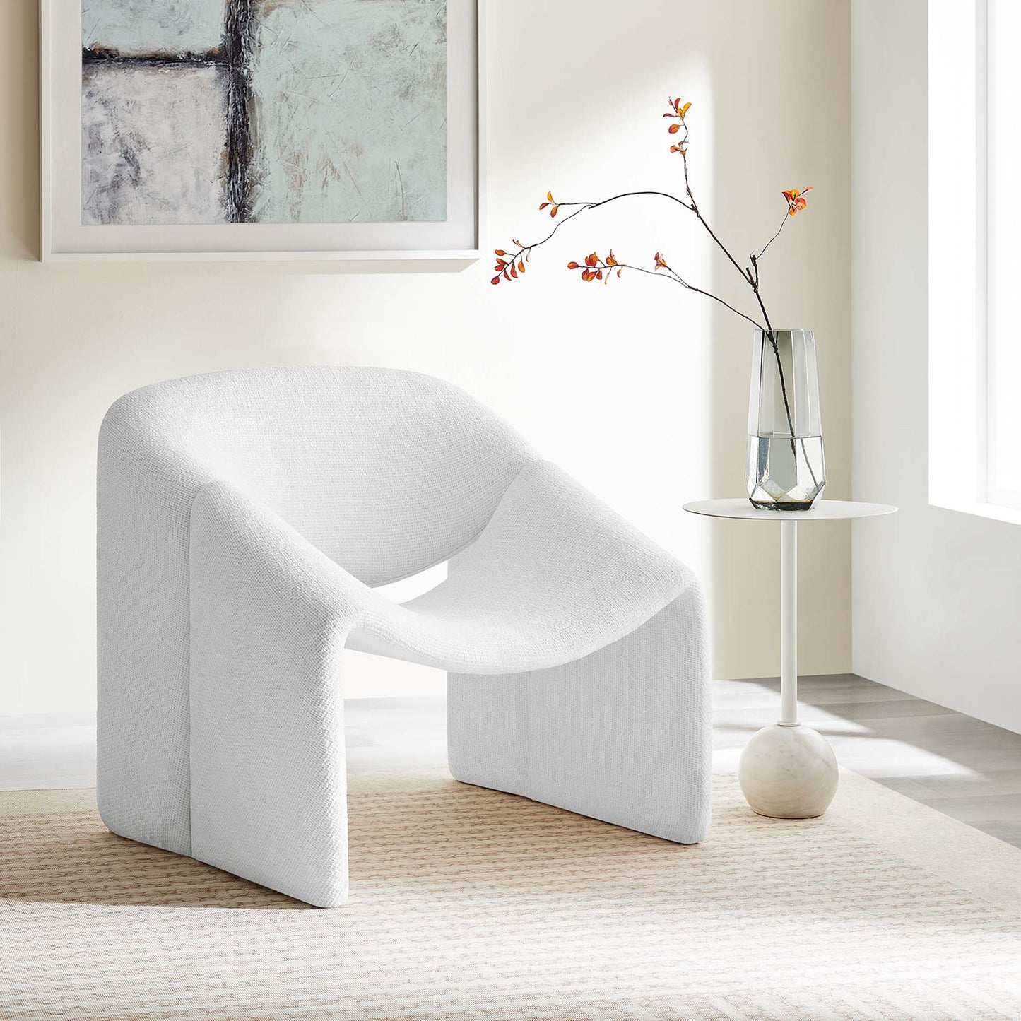Vivi Chenille Upholstered Accent Chair by Furniture For America