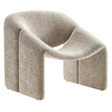Noor Chenille Upholstered Accent Chair in Khaki