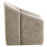 Noor Chenille Upholstered Accent Chair in Khaki