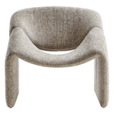 Noor Chenille Upholstered Accent Chair in Khaki
