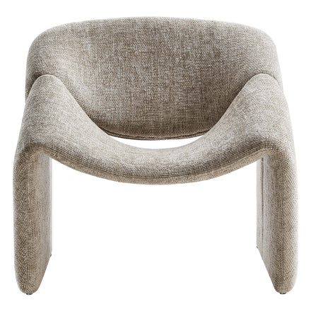 Vivi Chenille Upholstered Accent Chair in Khaki