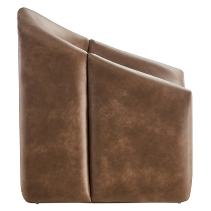 Vivi Vegan Leather Accent Chair by Furniture For America