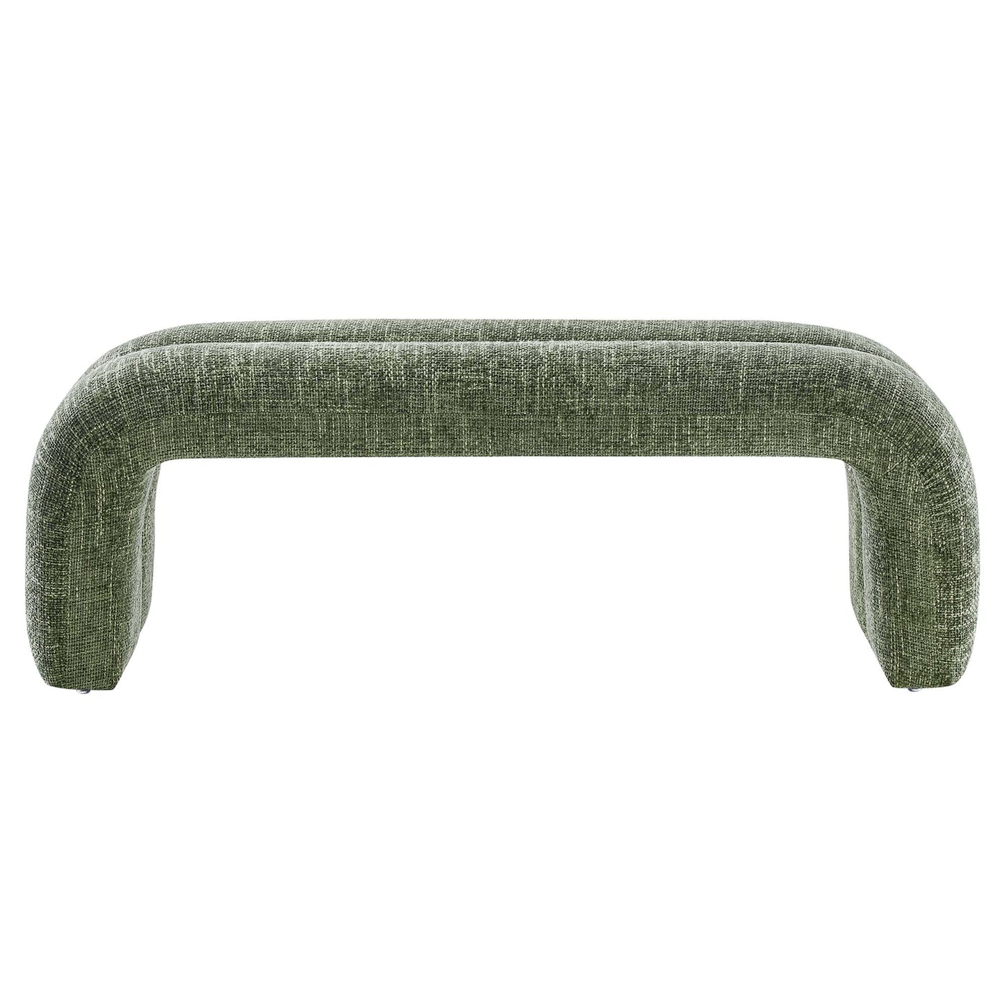 Dax 50.5" Chenille Upholstered Accent Bench by Furniture For America