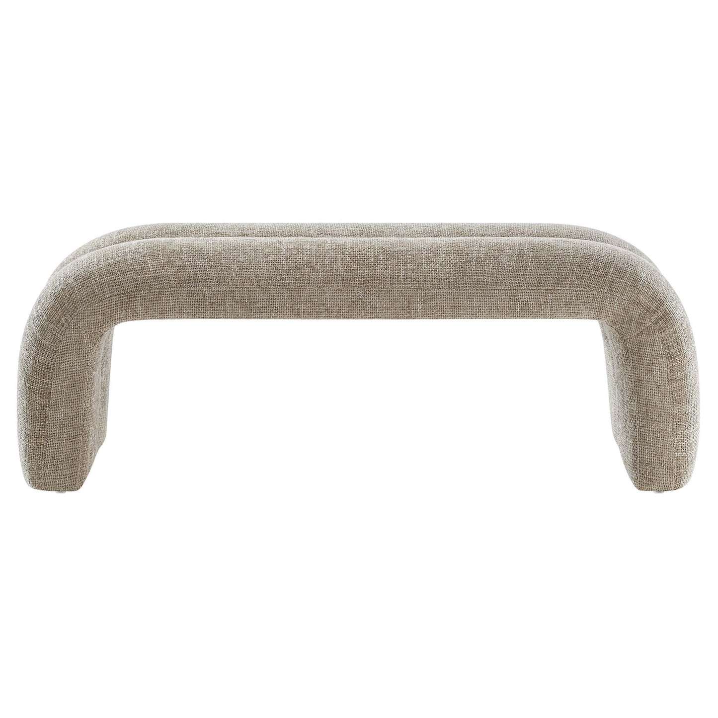 Dax 50.5" Chenille Upholstered Accent Bench by Furniture For America
