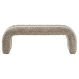 Jasper 50.5" Chenille Upholstered Accent Bench in Khaki