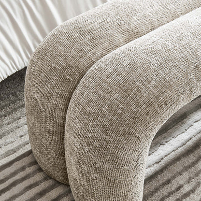 Dax 50.5" Chenille Upholstered Accent Bench by Furniture For America