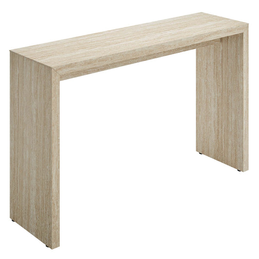 Mirella Faux Travertine Console Table by Furniture For America
