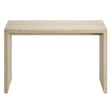 Damask Faux Travertine Console Table in Travertine