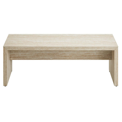 Mirella 53.5" Faux Travertine Bench by Furniture For America