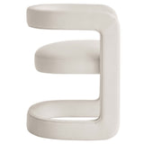 Sepia Barrel Performance Velvet Dining Chair in Alabaster