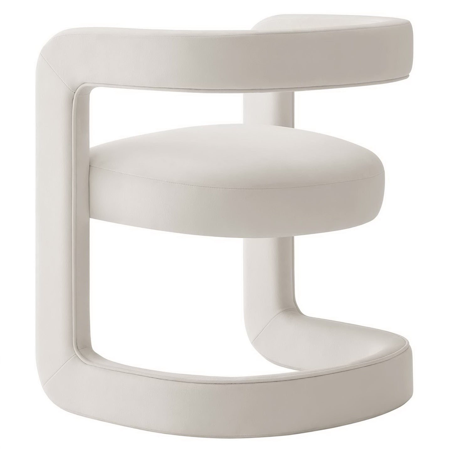 Winslow Performance Velvet Barrel Accent Chair by Furniture For America