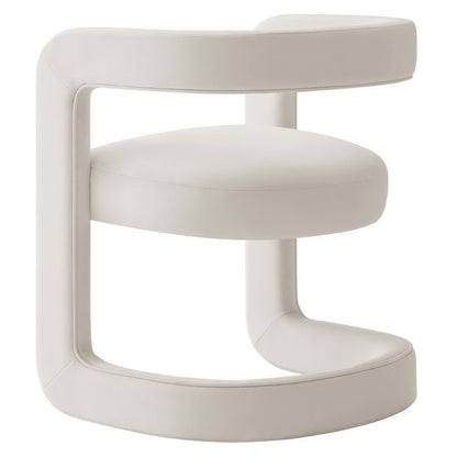 Winslow Performance Velvet Barrel Accent Chair by Furniture For America