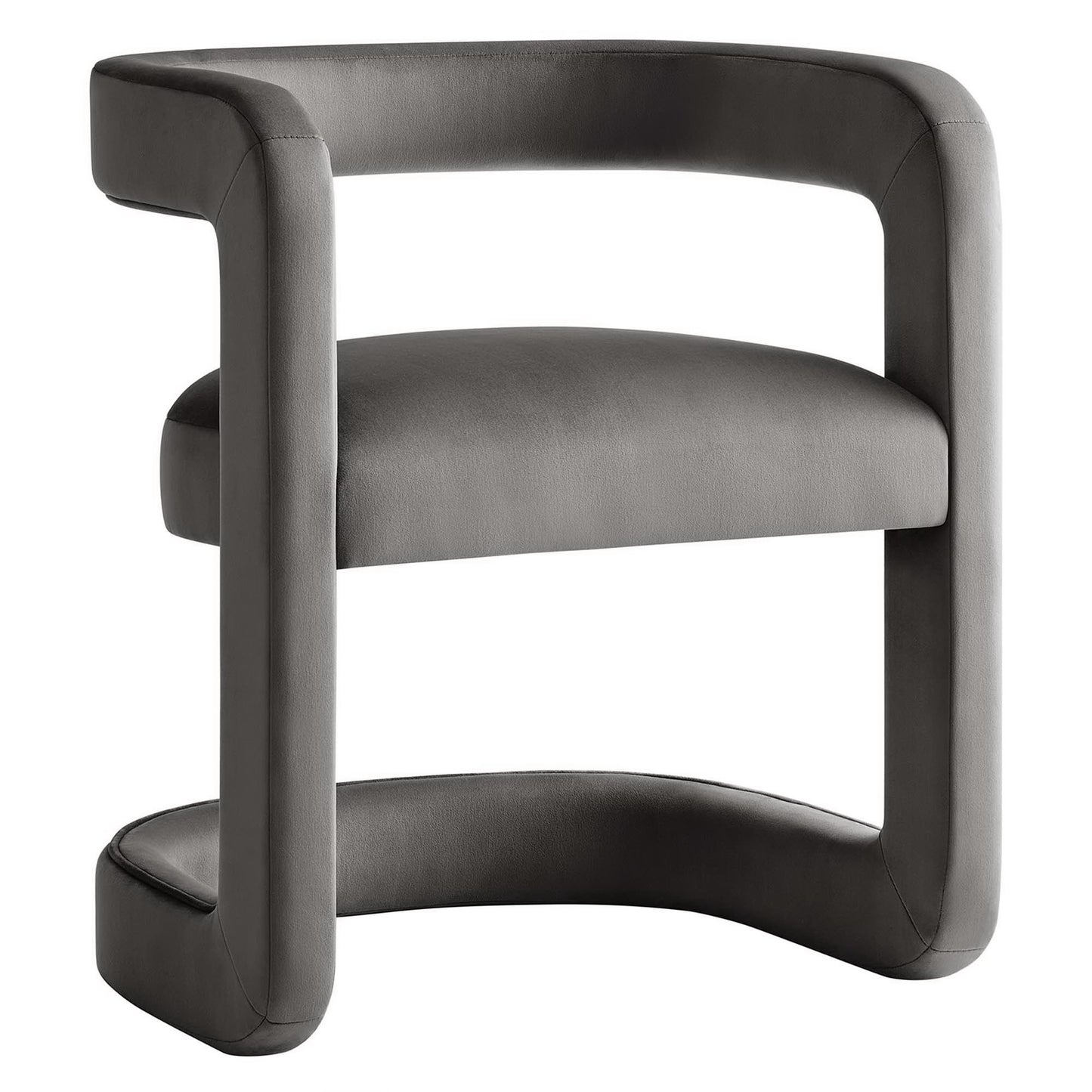 Winslow Performance Velvet Barrel Accent Chair by Furniture For America