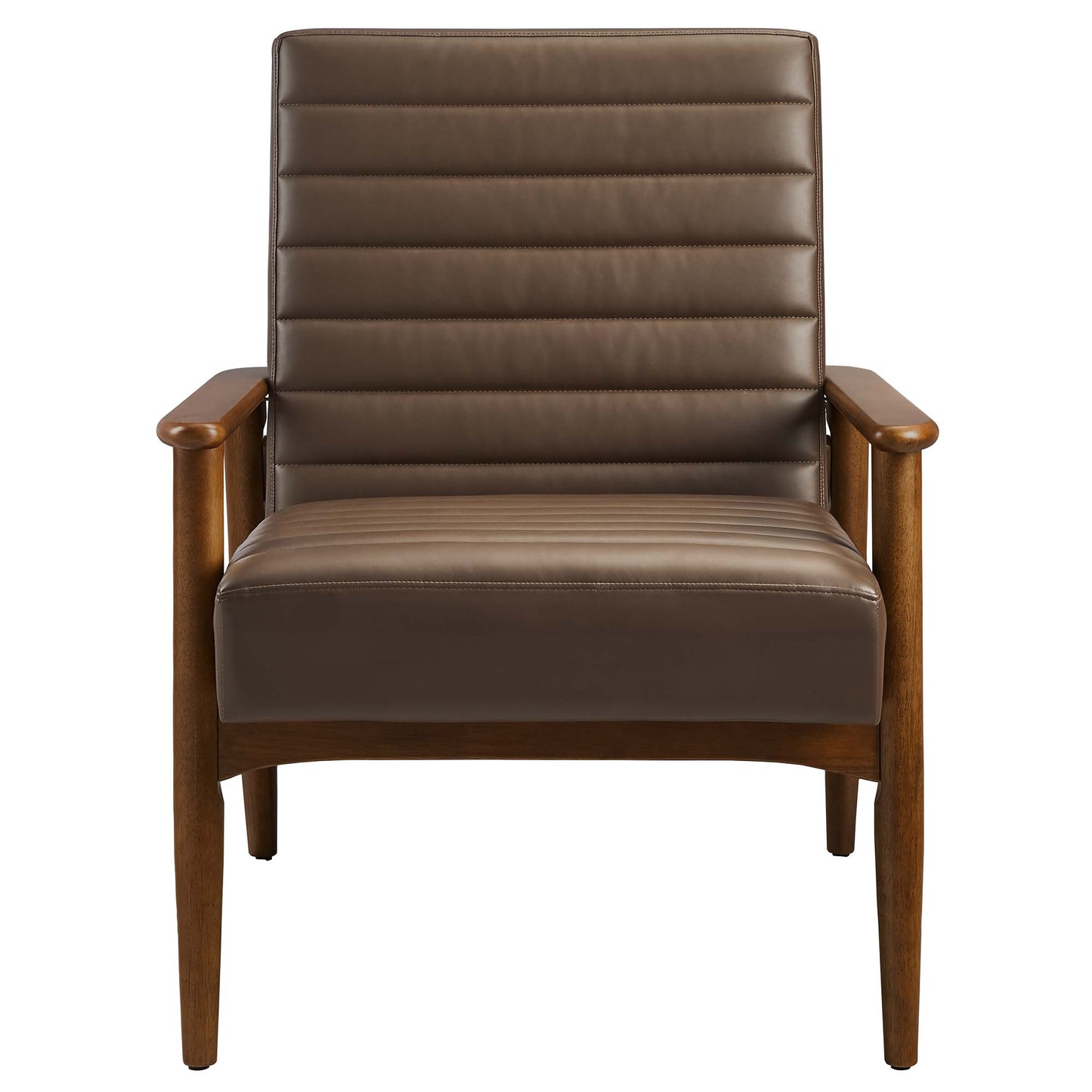 Jensen Vegan Leather Accent Chair by Furniture For America