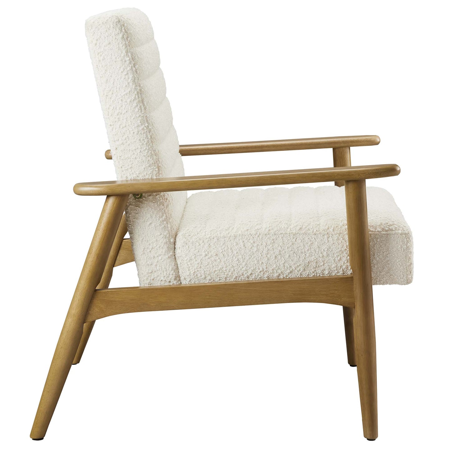 Jensen Boucle Fabric Accent Chair by Furniture For America