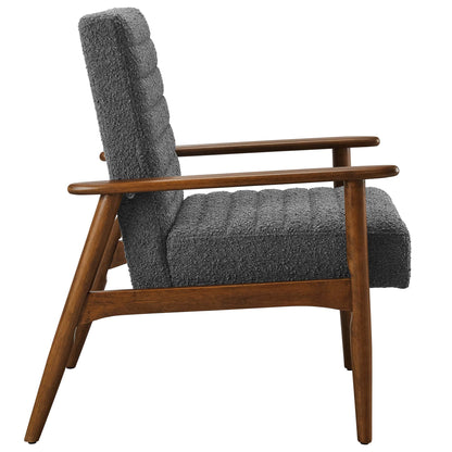 Jensen Boucle Fabric Accent Chair by Furniture For America