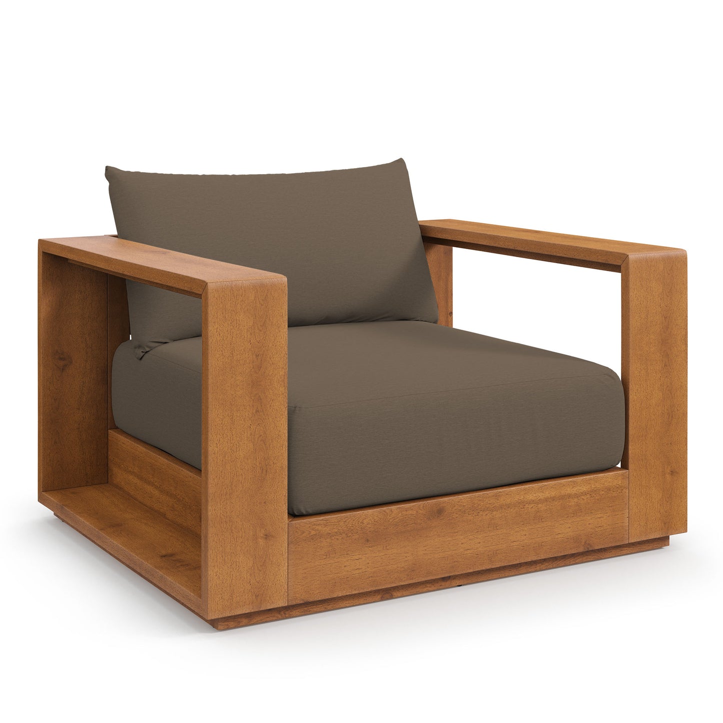 Tahoe Outdoor Patio Acacia Wood Chair by Furniture For America
