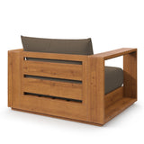 Aspen Outdoor Patio Acacia Wood Chair in Natural Cocoa