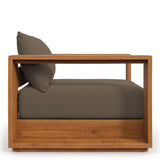 Aspen Outdoor Patio Acacia Wood Chair in Natural Cocoa