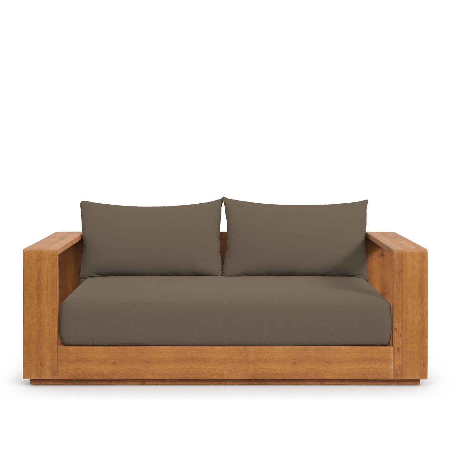 Tahoe Acacia Wood Outdoor Patio Acacia Wood Loveseat by Furniture for America