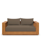 Aspen Acacia Wood Outdoor Patio Acacia Wood Loveseat in Natural Cocoa