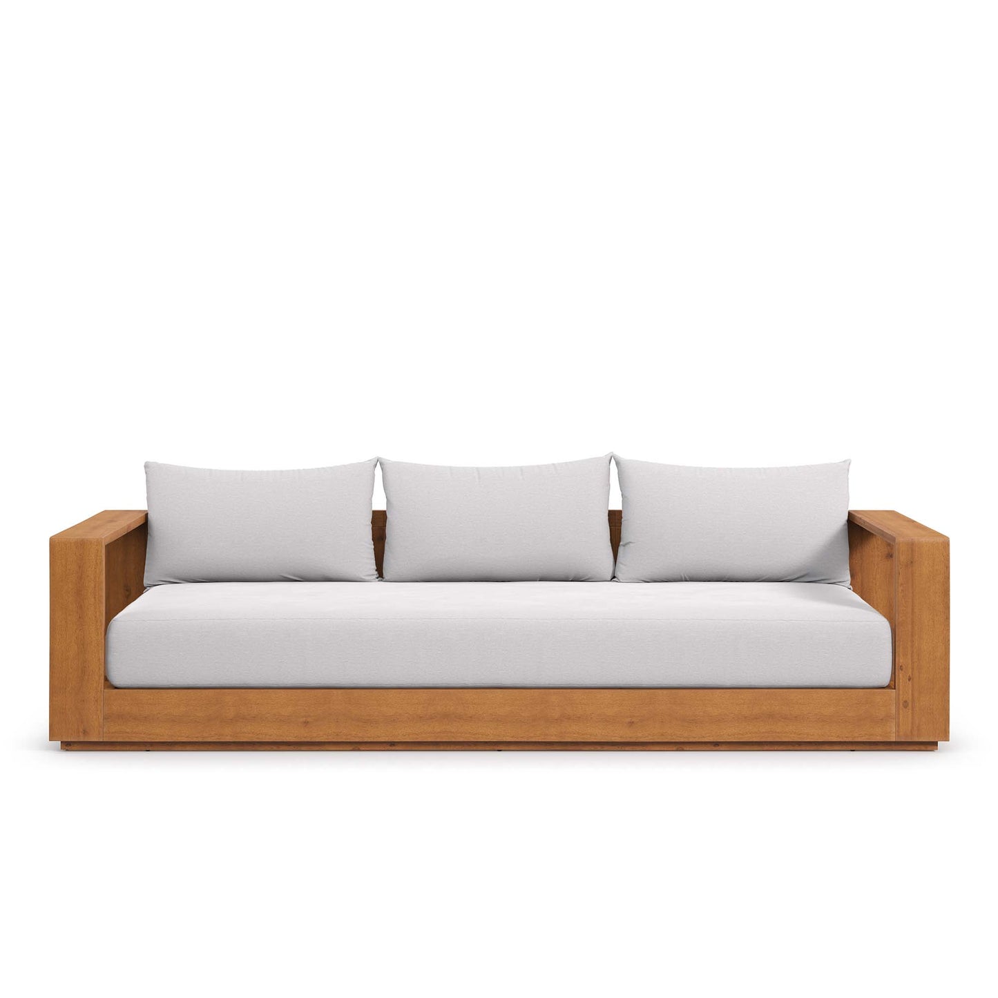 Tahoe Outdoor Patio Acacia Wood Sofa by Furniture For America