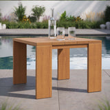 Aspen Outdoor Patio Acacia Wood Side Table in Natural