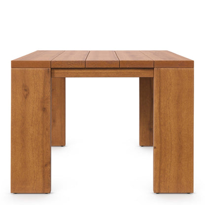 Tahoe Outdoor Patio Acacia Wood Side Table by Furniture For America