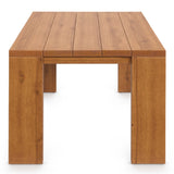 Aspen Outdoor Patio Acacia Wood Side Table in Natural