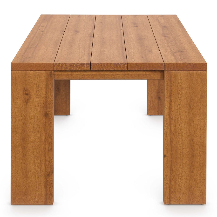 Aspen 5-Piece Outdoor Patio Acacia Wood Furniture Set in Natural Cocoa