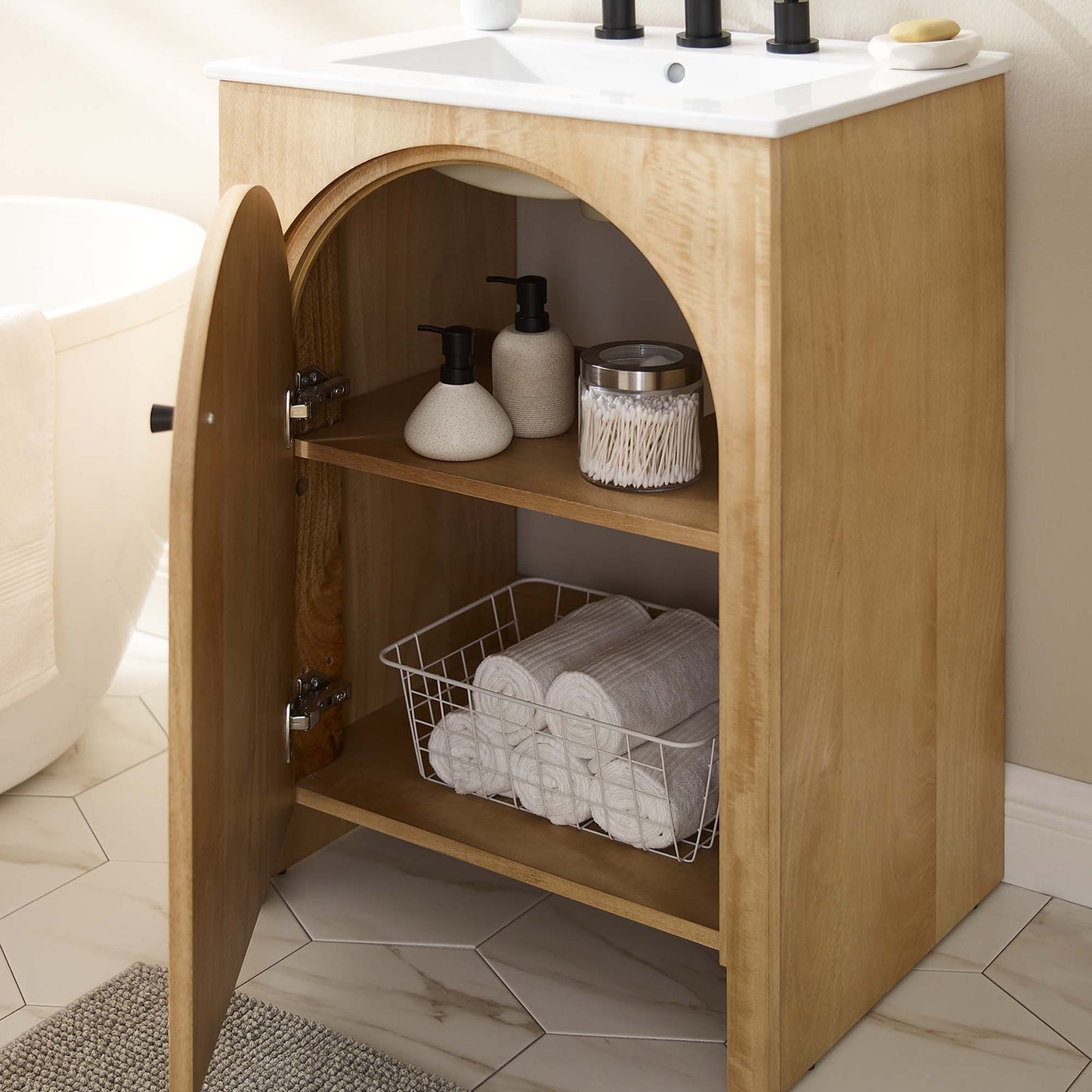 Appia 24" Bathroom Vanity by Furniture For America